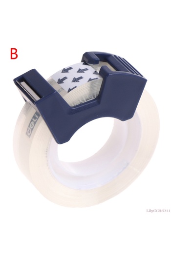 Choice B 1Pc New Transparent Small Tape 12mm Adhesive With Cutting Tool Writable Invisible Correction Stat.