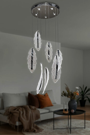 RSCOLLECTIONS Lunex 7 li Modern Sarkıt Led Avize