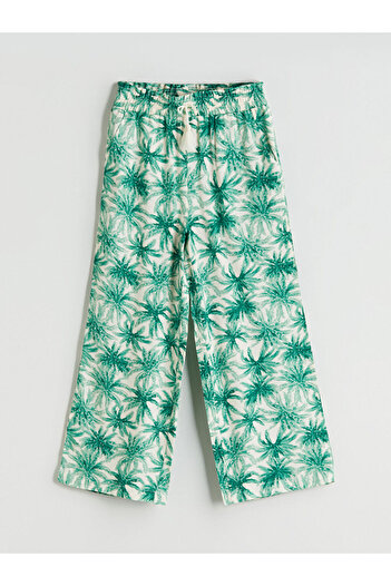 LC Waikiki Girls' Trousers with Elastic Waist