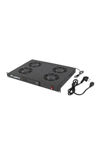 Lanberg Panou ventilatie Lanberg 1U, 19", 4 ventilatoare, 230 V (Negru)