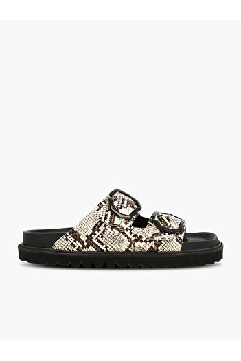 Genuins Women / Girls Slippers Galia G106281 Genuins Vegan Snake Sand