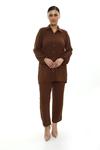 Butik Aerobin Linen Tunic Pants Suit