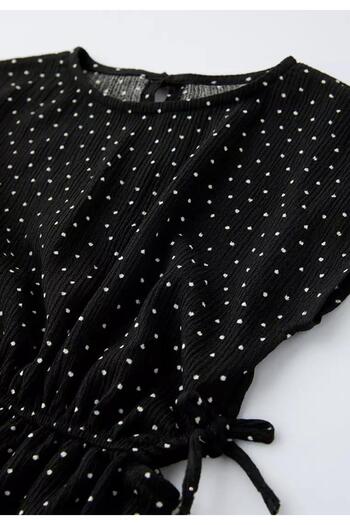 Pink Hippo Kids Polka Dot Girl's Sleeveless Jumpsuit with Window Detail on the Back and Sides