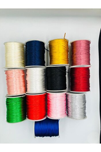 DUCK HOBY 10 Meters - 1 mm Floss Thread, Bracelet Thread, Rat Tail Thread, Jewelry Thread