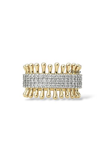 neslyaccessories Nesly Crown Texture Yüzük