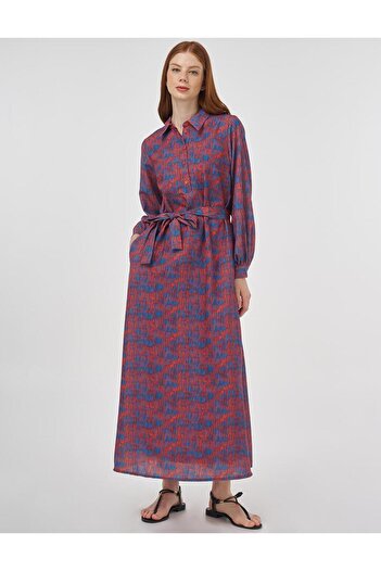 KYR Patterned Maxi Dress Indigo