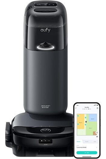 eufy Omni S1 Robot Vacuum and Mop, All-in-One Station, 8000 Pa Suction, Intelligent Obstacle Avoidan