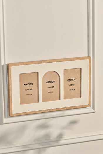 Karaca Habitat emberly wooden appearance 3-piece frame 10x15 cm
