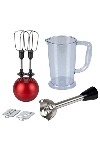 TEFAL Powelix Activflow Expert 1500 Watt Blender Set - Red
