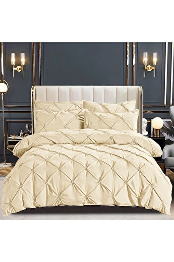 CHIRASO CHIRASO bed linen, FINET, 6 pieces, Classic sheet 230x250 cm, 4 pillowcases, cream