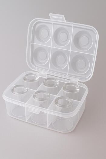 URVE Practical 6-Compartment Tea Cup Carrying Apparatus Container
