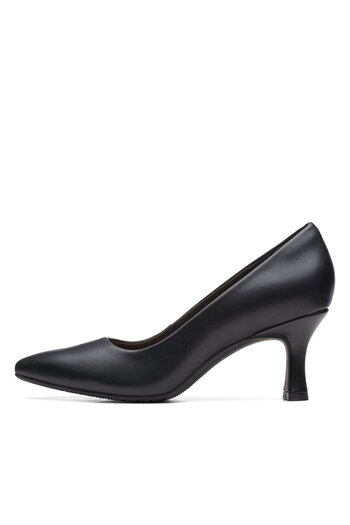 CLARKS Ghete de damă negre CLARKS-KATALEYNA GEM BLACK LEATHER 26171219
