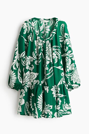 H&M Önü Düğmeli Tunik Elbise