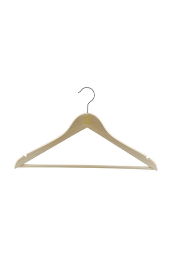 NYN Premium Natural Wooden Hanger for Pants and Shirts Compatible 5 Pieces