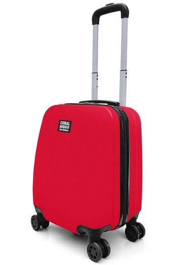 Coral High 40 cm Kırmızı Mini Kabin Valizi - Kadın - 16509