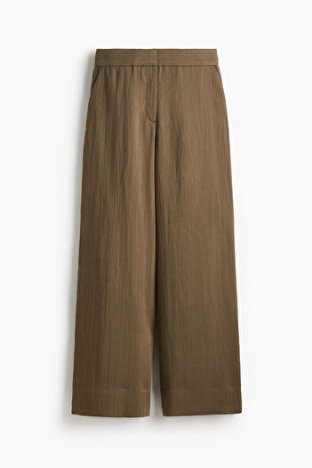 H&M Geniş Gabardin Pantolon