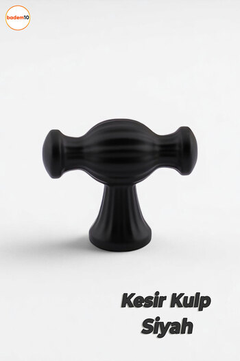 Badem10 Fraction Black Metal Handle Knob Furniture Drawer Kitchen Cabinet Handle Cupboard Modern Cover Handles