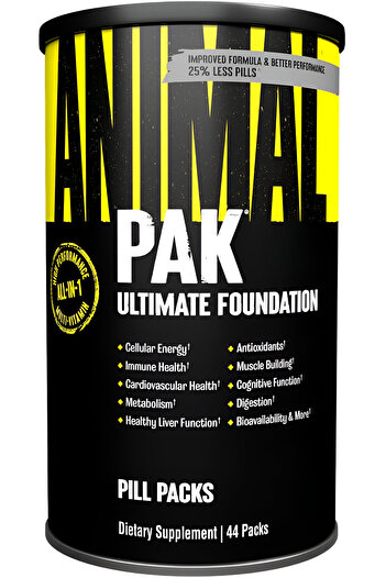 Universal Nutrition Animal PAK, All In One Multivitamin, 44 Packs, 22 Servings