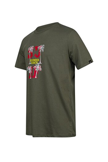 2AS Tricou cu gâtul O pentru bărbați cu imprimeu Alex 047