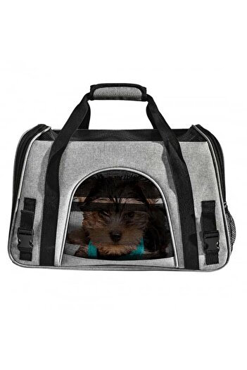 jumi Pet carrier, transport bag, 28x44x25cm, with soft cushion, foldable