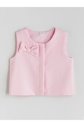 LC Waikiki Lcw Kids Pink Bow Dobby Girl Blouse
