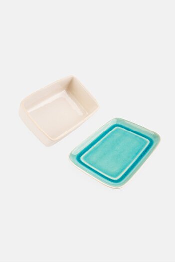 Fissman Ceramic Butter Dish Celine Series, Multicolor