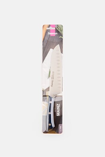 Fissman Stainless Steel Mainz Santoku Knife, Navy