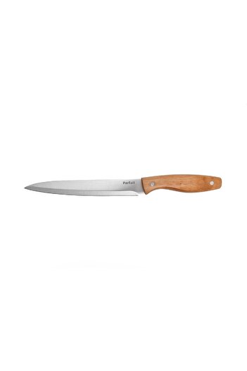 Parfait Knife with Wooden Handle Silver and Brown