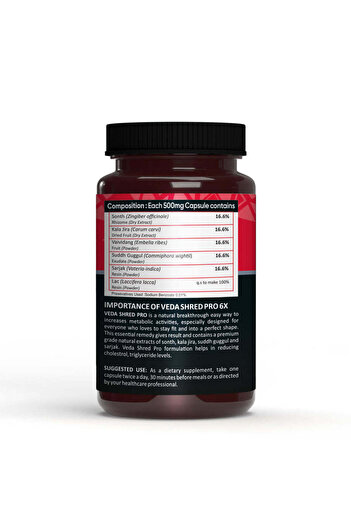 Vedapure Shred pro 60 Capsules