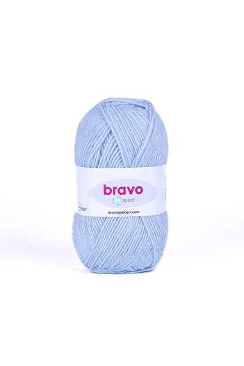 Bravo Respect Acrylic Cotton Classic Νήματα 100 Gr 230 μέτρα Baby Blue (Κωδικός χρώματος:77)