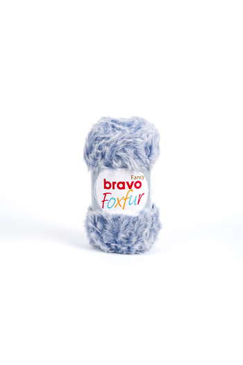 Bravo Γούνινο νήμα Foxfur 100 Gr 50 μέτρα (Κωδικός χρώματος: 85) Μπλε
