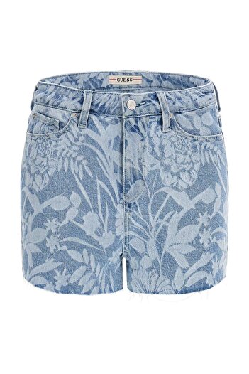Guess Normal Waist Normal Dark Pink Women's Denim Shorts W3Gd26D4K37Crw3