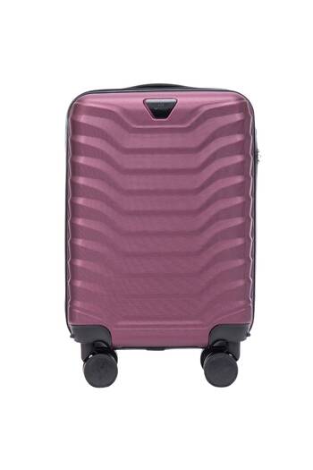 wings Valiză mică de cabină, vișinie, 4 roți, ABS, bagaj de mână 28L
