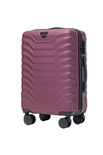 wings Geantă de cabină PEAFOWL, Burgundy, ABS, 38L, Spinner cu încuietoare