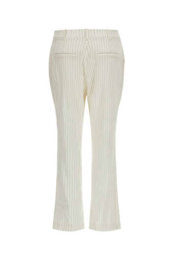 Guess Normal Waist Slim Fit White Women's Trousers W3Gb11Wfcv0S02Q