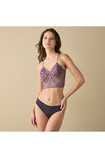 FAV Set of 5 - Bikini Briefs with Lace Detail and Elasticated Waistband