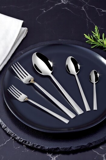 Gökdil Asrin Gold Touch 60 Piece 18/10 Stainless Steel Luxury Boxed Fork & Spoon Set for 12 Persons