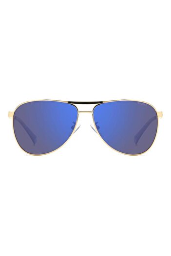 Polaroid Men's Sunglasses PLD 2160 G/S/X J5G/5X, Gold, Aviator, 62 mm