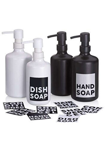 Kela Leonie soap dispenser white ceramic 20.0 cm 8.5 cm 500.0 ml