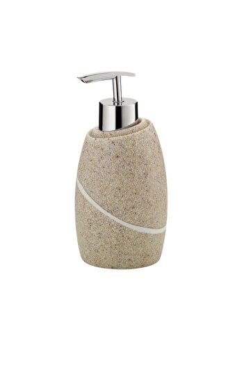 Kela TALUS poly soap dispenser, beige stone decor