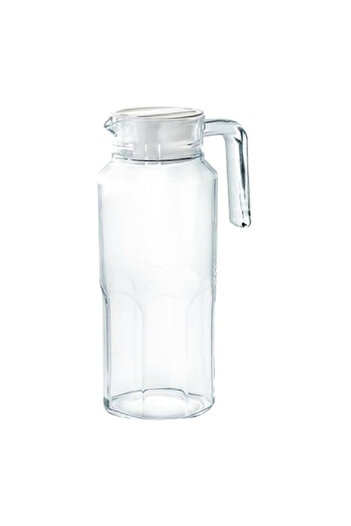 Luminarc Tuff Durable Fridge Glass Jug with Lid Clear 1.3 Liter