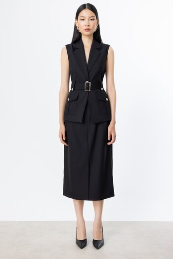 Ekol Slit Detailed Midi Skirt