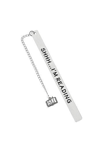 Miniso SQ1903 Stainless steel text bookmark with pendant, exquisite and simple student birthday gift, teach