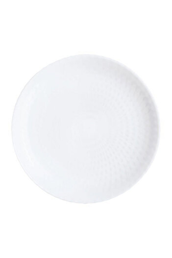 Luminarc Pampille Dishwasher and Microwave Safe Tempered Glass Dessert Plate White 19cm