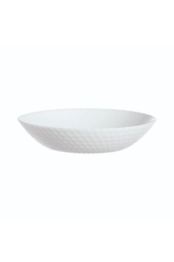 Luminarc Pampille Dishwasher and Microwave Safe Tempered Glass Soup Plate White 20cm