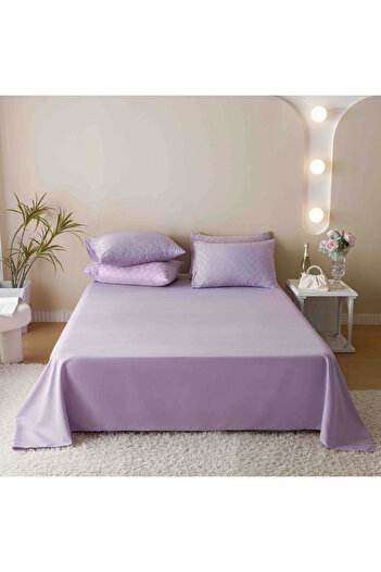 CHIRASO CHIRASO Jacquard & Finet Linen, Sheet 230x250cm, Duvet Cover, 4 Pillowcases