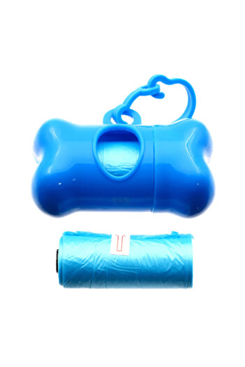 Ropet Set 2 role x 15 saci menajeri pentru fecale si dispenser, pentru caini si pisici, Albastru