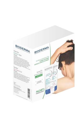 Bioderma Node DS+ Shampoo Package, 2 x 125 ml + Sensibio DS Cream, 5 ml, Bioderma