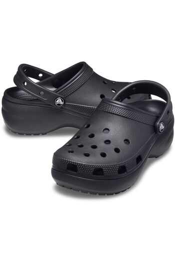 Crocs Classic Platform Clog W Women's Black Slippers 206750-1