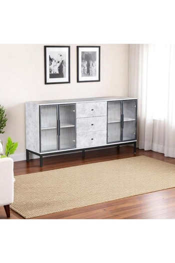 DEC4 Buffet cabinet with an elegant design and distinctive aesthetic touches, 140 cm.